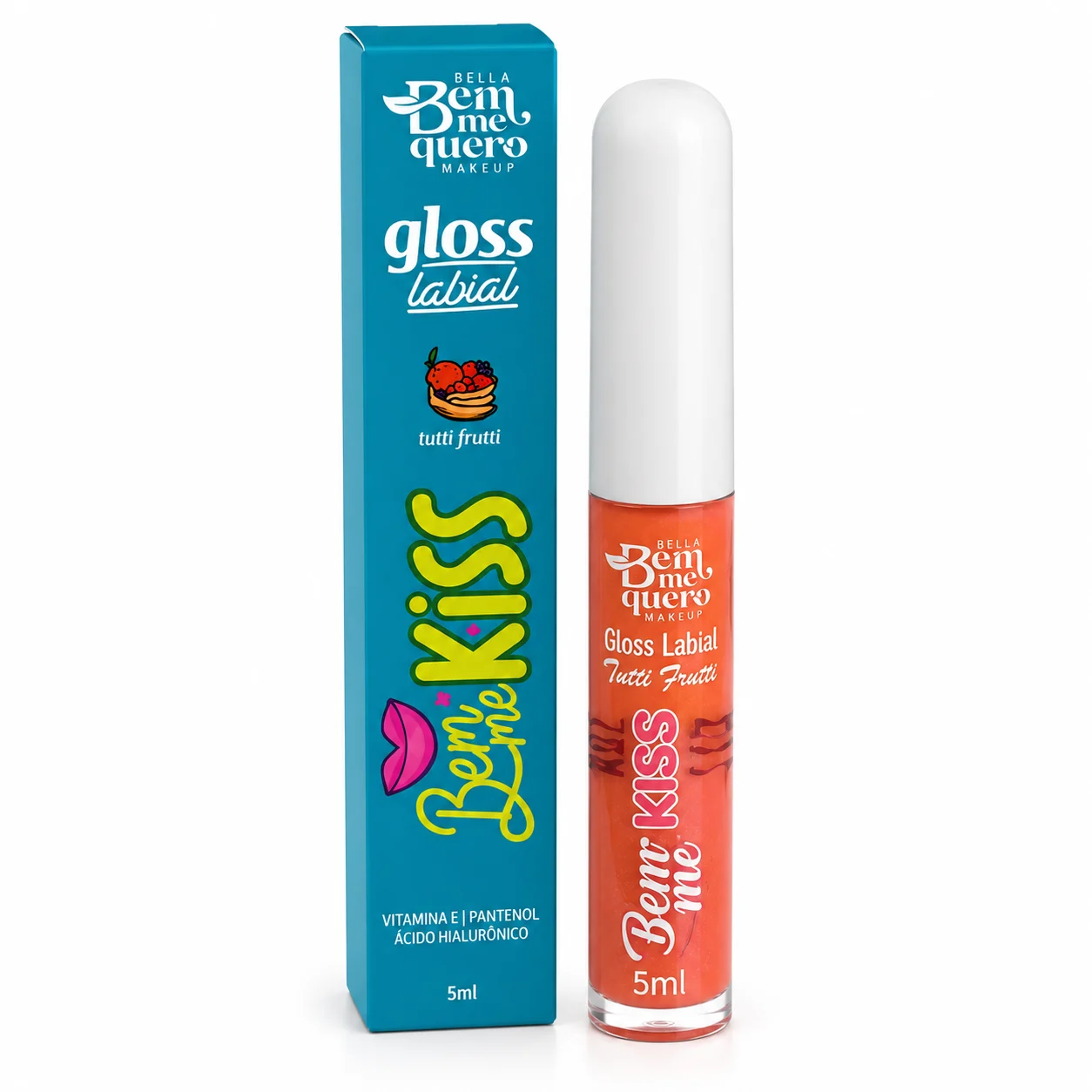 Gloss Labial Bem Me Kiss Tutti Frutti