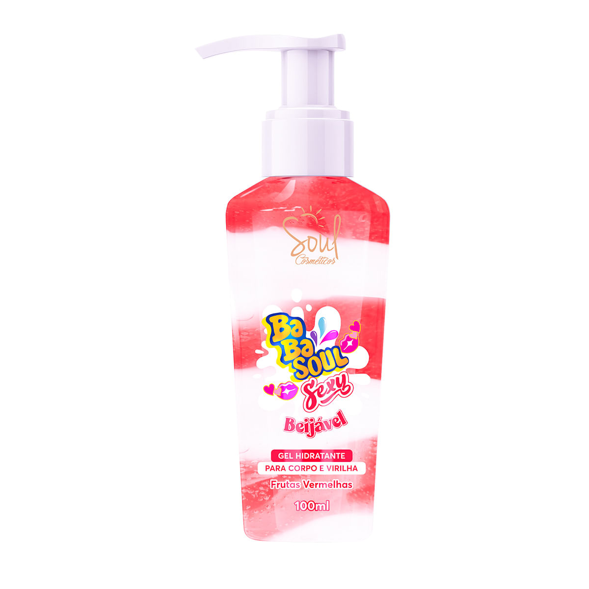Babasoul Sexy Gel Beijável Frutas Vermelhas 100ml